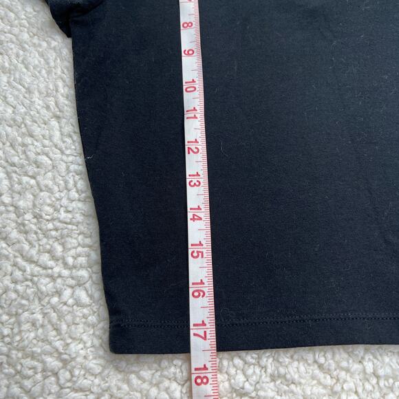 Wild Fable Black Cropped V Neck Tee Small - Picture 5 of 5